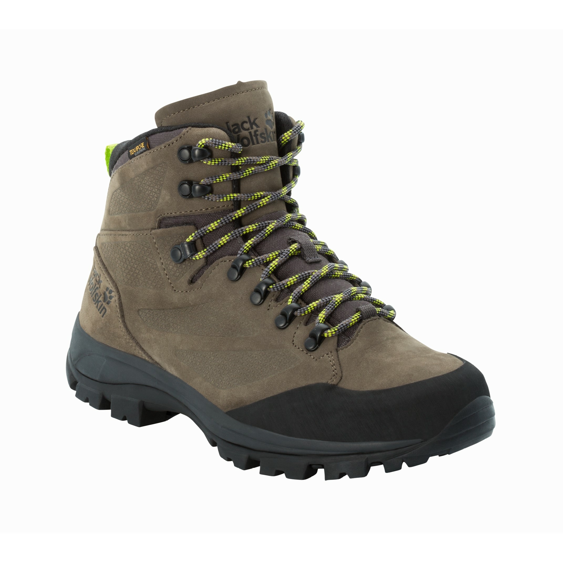 Buty męskie trekkingowe Jack Wolfskin REBELLION TEXAPORE MID M khaki / phantom - 42,5