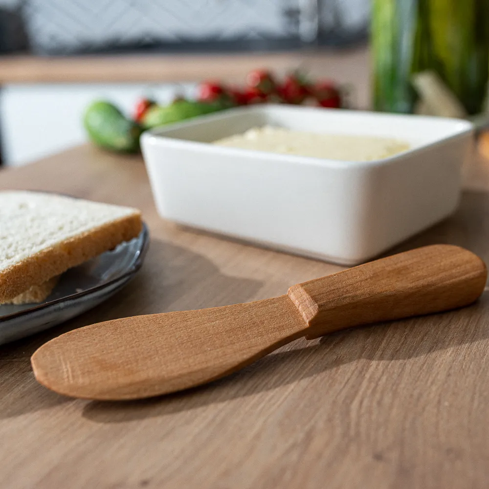 Nożyk do smarowania masła drewniany