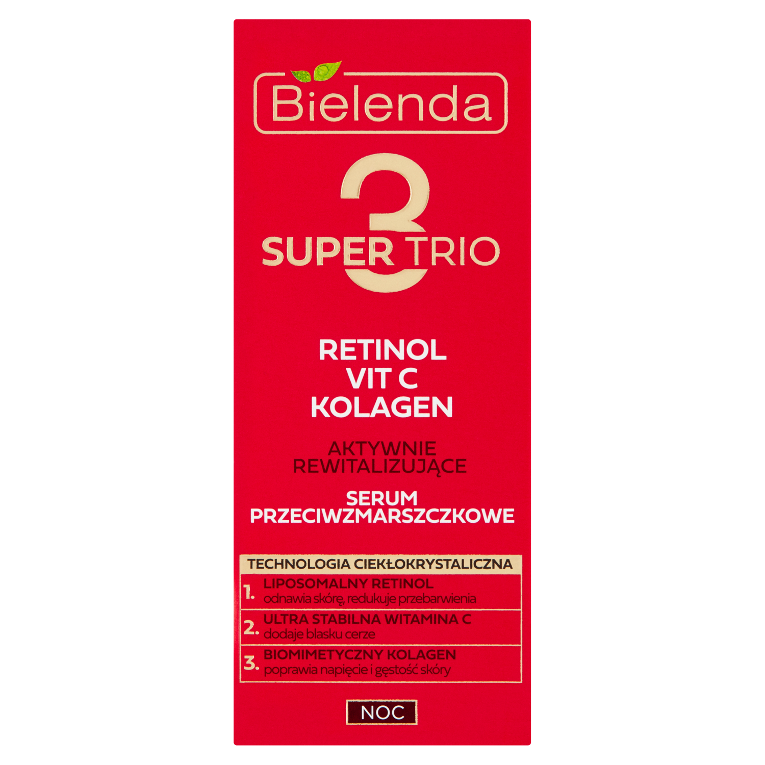 Bielenda Super Trio przeciwzmarszczkowe serum do twarzy, 30 ml