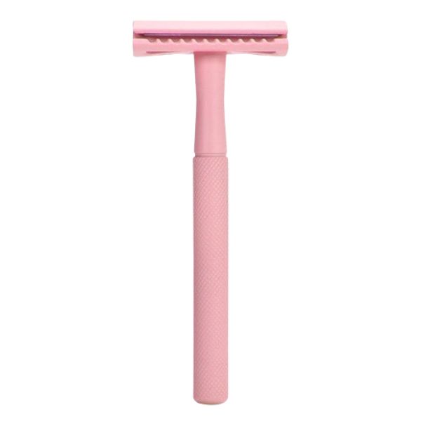 Bambaw metalowa maszynka do golenia na żyletki pink, 1 szt.