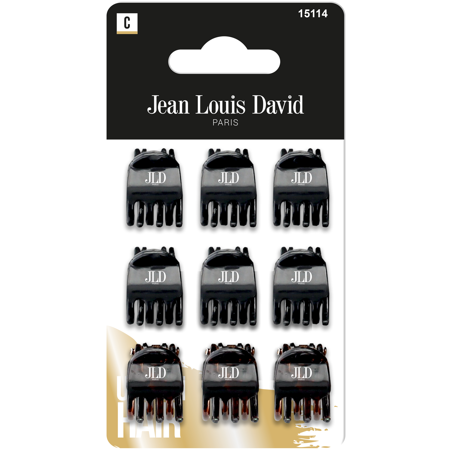 Jean Louis David spinki do włosów, 9 szt./1 opak.