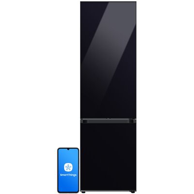 Lodówka SAMSUNG BESPOKE AI RB38C7B6D22 EF No Frost 203cm Czarne szkło