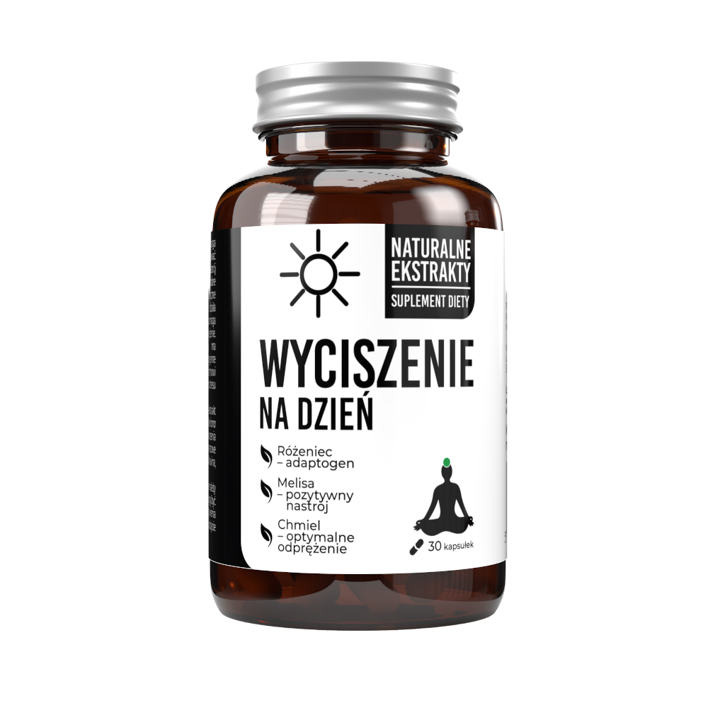 Noble Health Wyciszenie na dzień suplement diety z wyciągami roślinnymi wspomagający wyciszenie i walkę ze stresem, 30 kaps./1 opak.