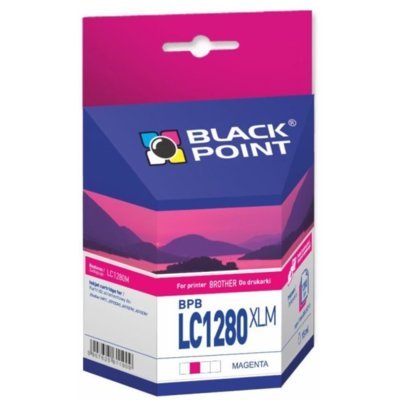 Tusz BLACK POINT do Brother LC-1280M Purpurowy 15 ml BPBLC1280XLM