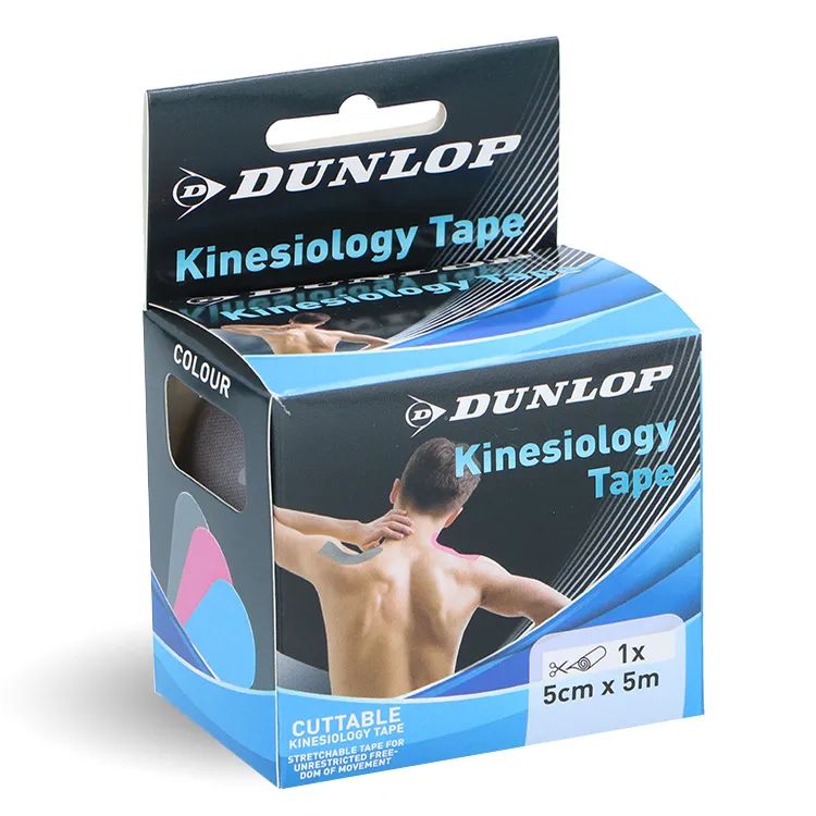 Dunlop Kinesiology tape 5mx5cm taśma kinesiologiczna szara, 1 szt.