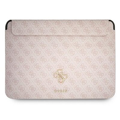 Etui na laptopa GUESS 4G Big Metal Logo Computer Sleeve 13 cali Różowy