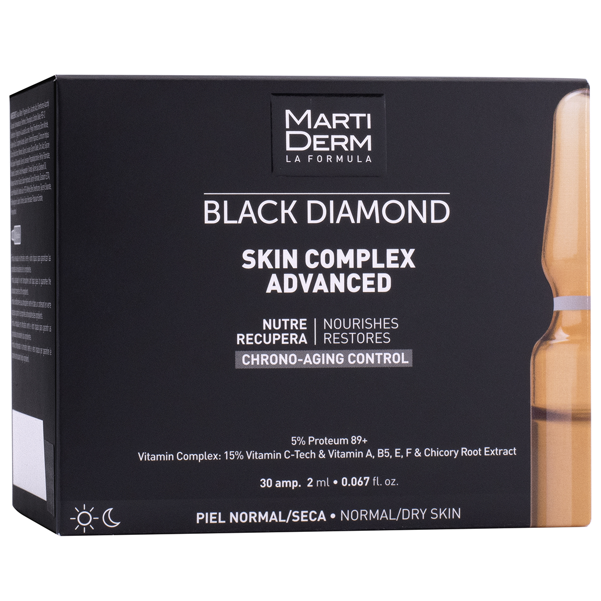 MartiDerm Black Diamond odżywczo-regenerujące serum do twarzy w ampułkach, 30x2 ml