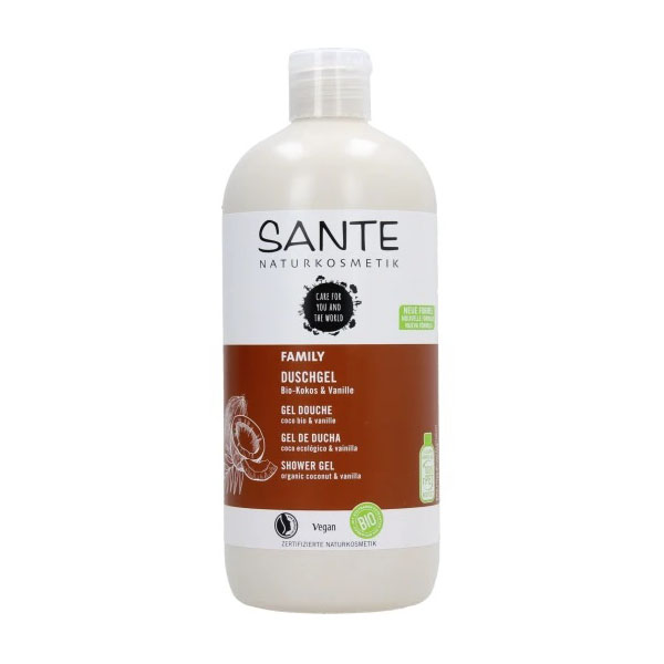 Sante Family żel pod prysznic kokos i wanilia eco, 500 ml