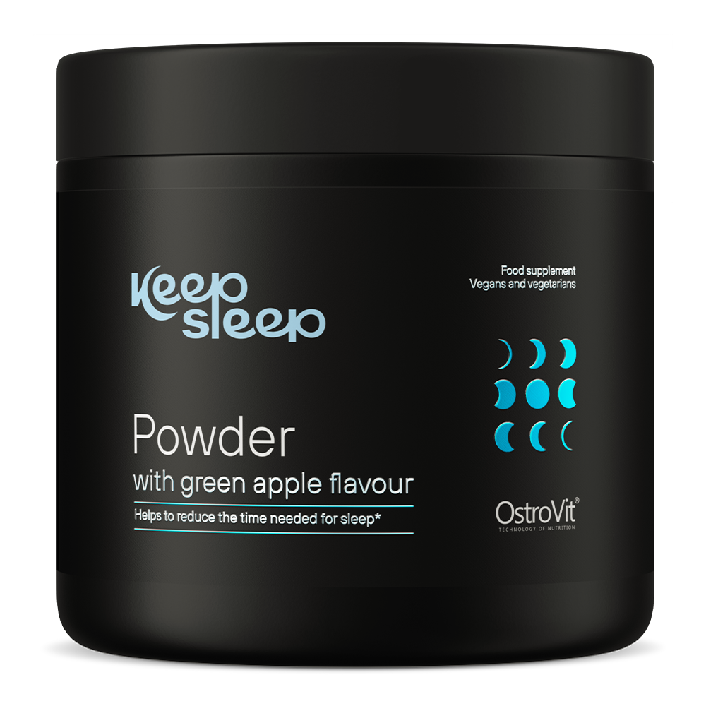 OstroVit Keep Sleep suplement diety o smaku zielonego jabłka, 270 g