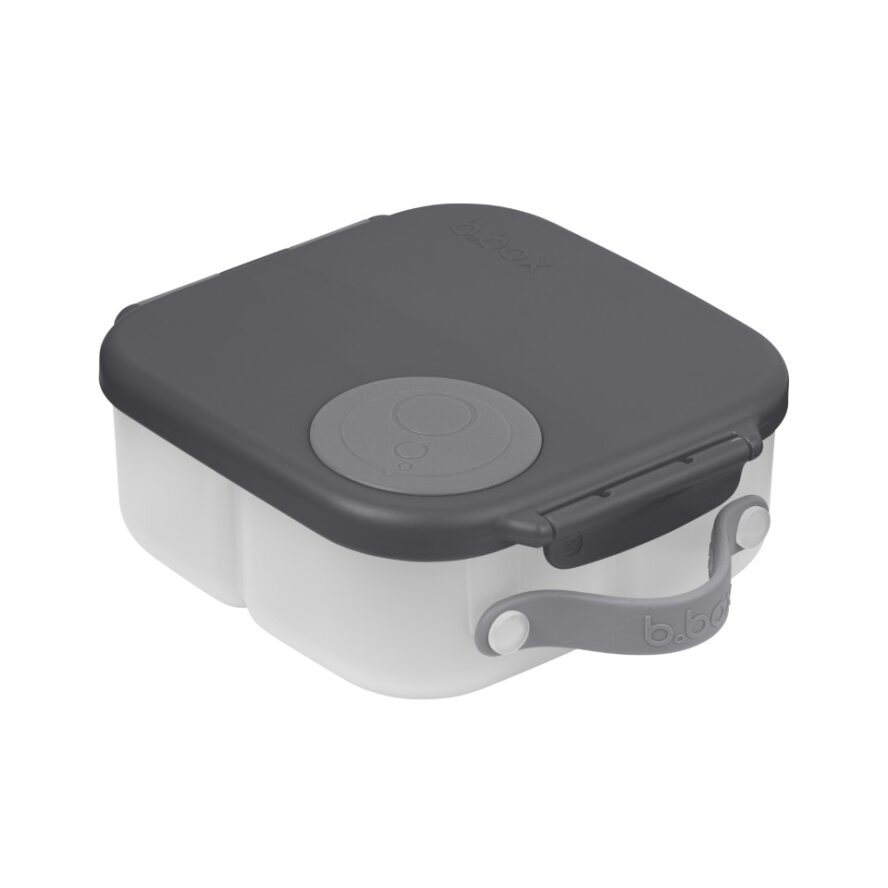 B.box lunchbox dla dzieci do szkoły - szczelna mini śniadaniówka z przegródkami Graphite, 1 szt.