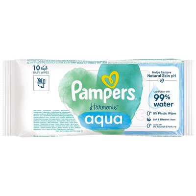 Chusteczki nawilżane PAMPERS Harmonie Aqua (10 szt.)