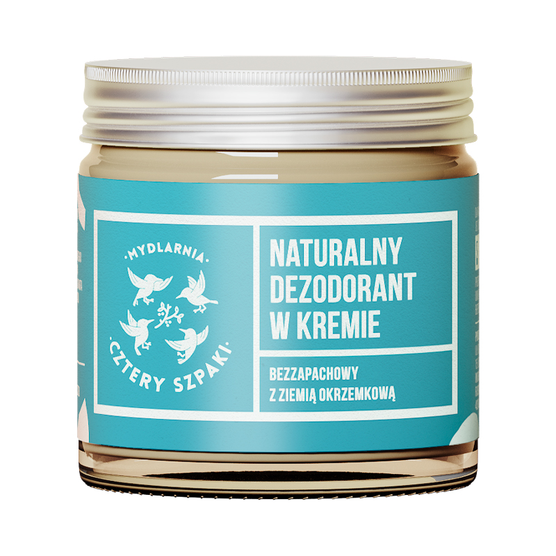 Mydlarnia Cztery Szpaki bezzapachowy dezodorant w kremie, 60 ml