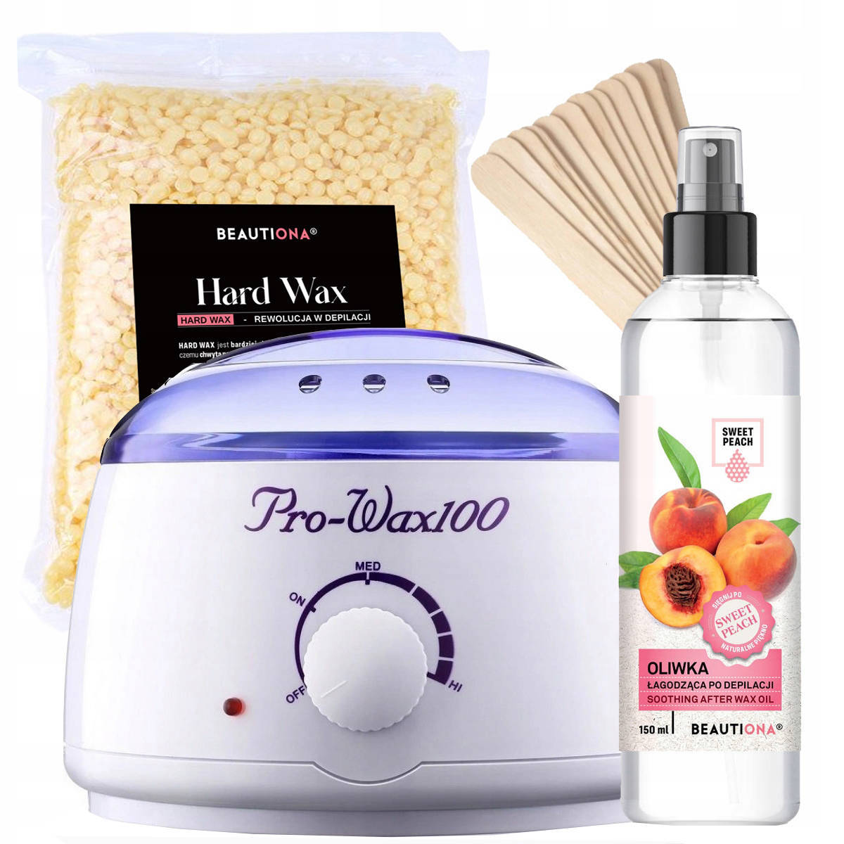 Beautiona zestaw do depilacji, 1 zest.