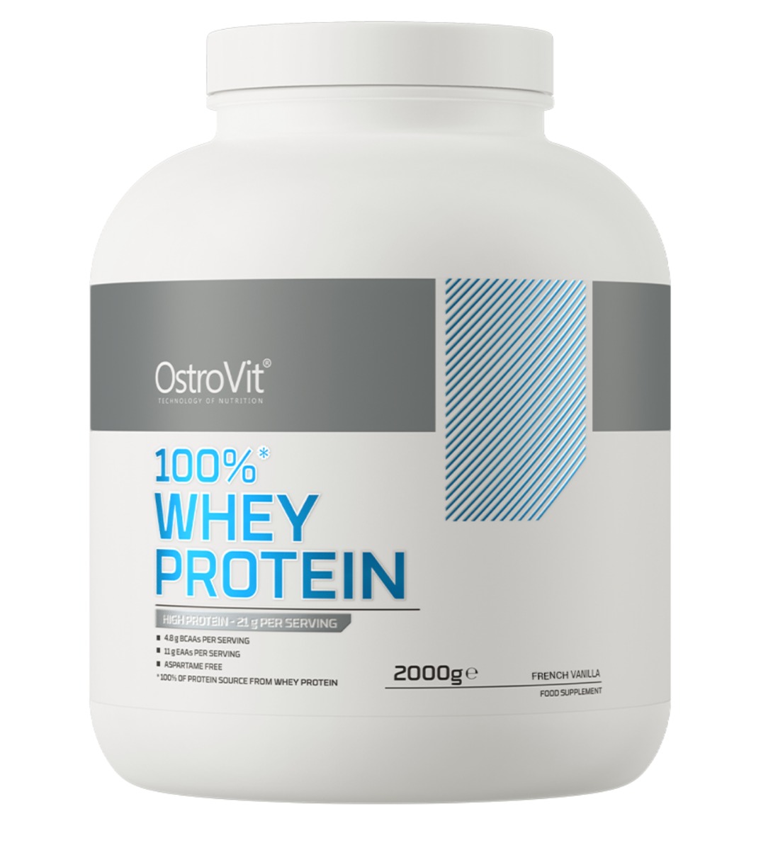 OstroVit OstroVit 100% Whey Protein odżywka białkowa o smaku waniliowym, 2000 g