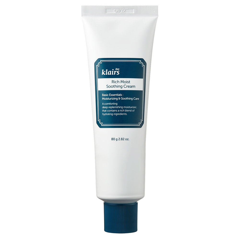 Dear Klairs Rich Moist Soothing Cream mocno nawilżający krem do twarzy, 80 ml