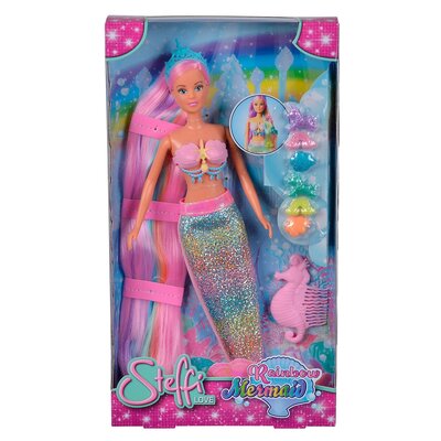 Lalka SIMBA Steffi Love Steffi tęczowa syrena 105733610