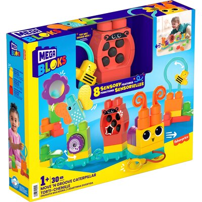 Klocki sensoryczne MEGA Bloks Fisher Price Aktywizująca gąsieniczka HKN44