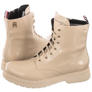 Glany Tommy Hilfiger Lace-Up Bootie Beige T4A5-32411-1453 500