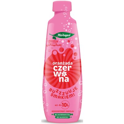 Koncentrat napoju HERBAPOL Oranżada Czerwona 405 ml