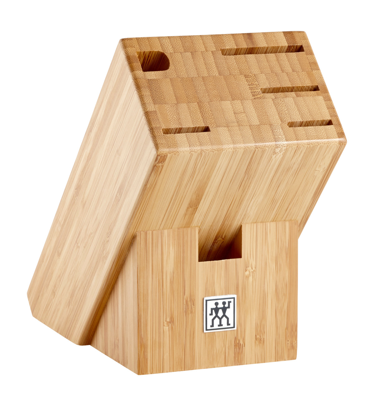 Zwilling - Bambusowy blok na 4 noże, nożyczki i ostrzałkę