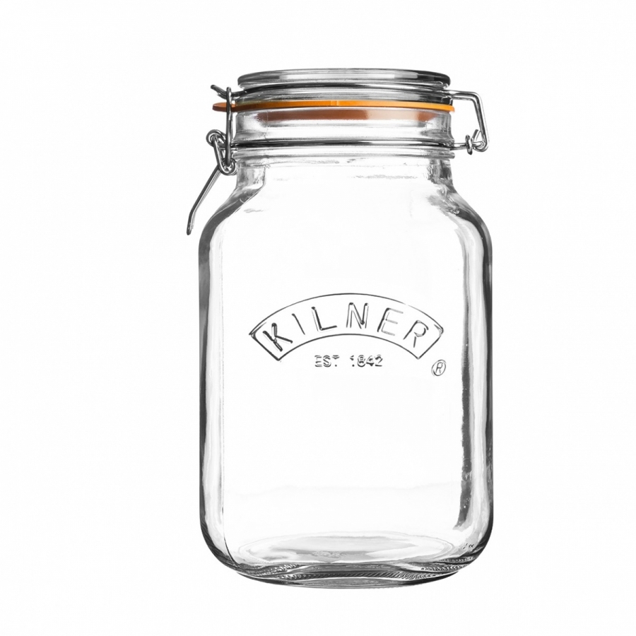 Kilner - Słoik 2L Square Clip Top Jar
