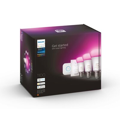 Zestaw startowy PHILIPS HUE 929002468804 9W E27 (3 szt.) + mostek Bridge