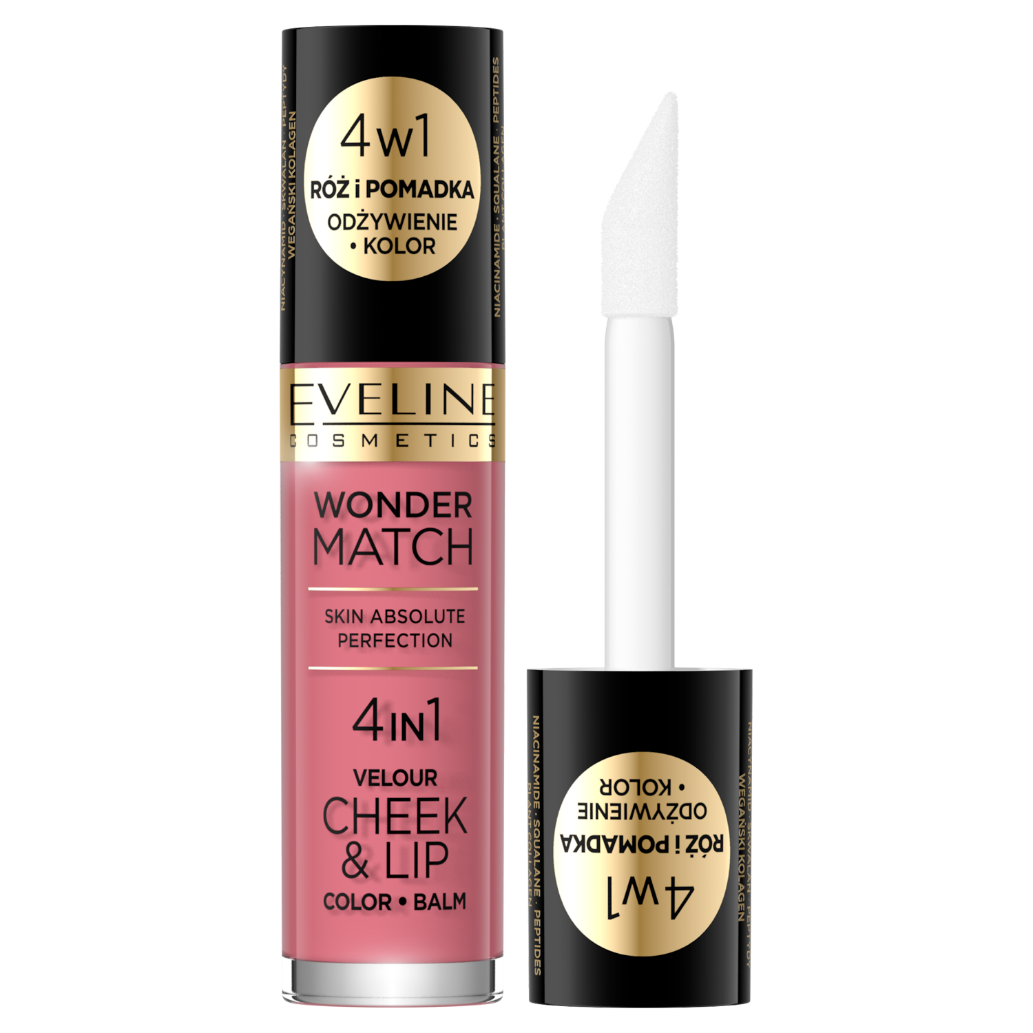 Eveline Cosmetics Wonder Match róż i pomadka w płynie 04, 4,5 ml