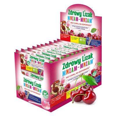 Lizak MNIAM-MNIAM Na odporność Wiśniowy (40 szt.)
