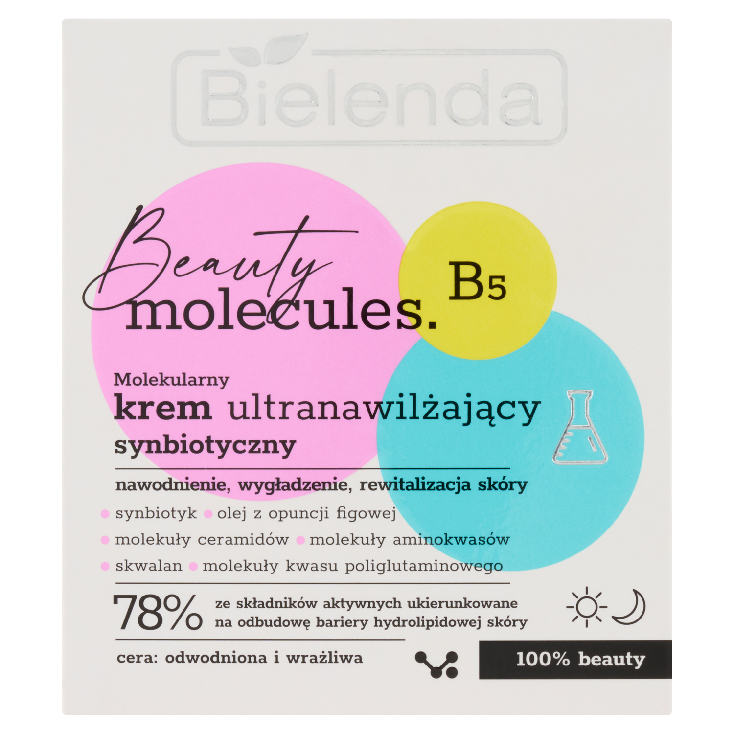 Bielenda Beauty Molecules B5 molekularny synbiotyczny krem ultranawilżający, 50 ml