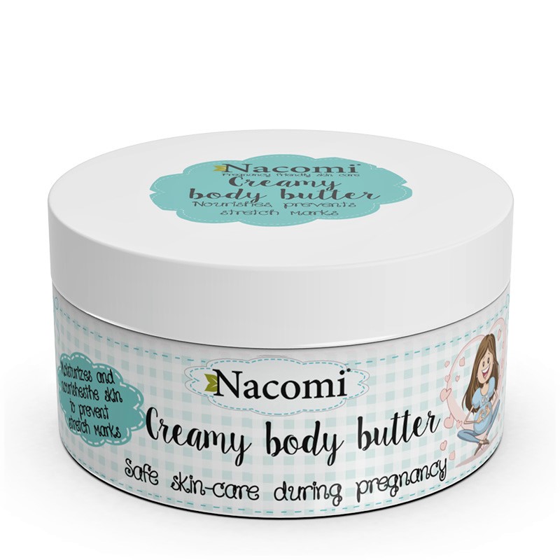 Nacomi Pregnant Care, kremowe masło do pielęgnacji ciała kobiet w ciąży, 100 g