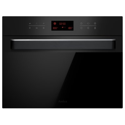 Piekarnik AMICA AMMB44E3GCB Q-TYPE Elektryczny z mikrofalą Czarny matowy
