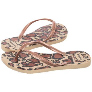 Japonki Havaianas Slim Animals FC Sand Grey/Rose Go 4103352-4879