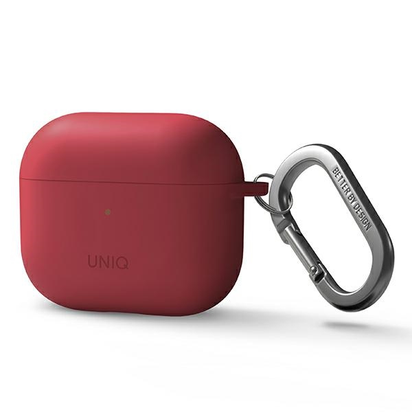 UNIQ Nexo Silicone Case with Sports Ear Hook Coral - etui AirPods 3gen