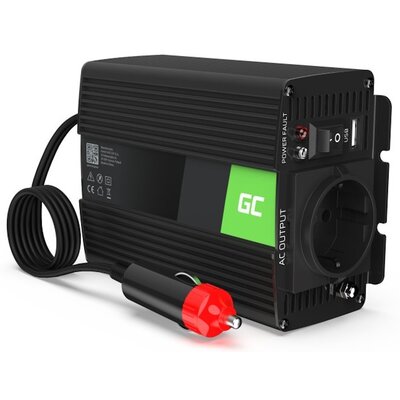 Przetwornica GREENCELL 12V na 230V 150W/300W Czysta sinusoida