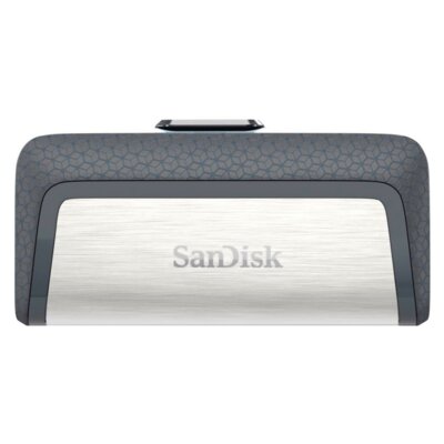 Pendrive SANDISK Ultra Dual Drive 256GB, USB-C / USB 3.2 Gen. 1 (USB 3.0), Odczyt 150 Mb/s Srebrno-czarny