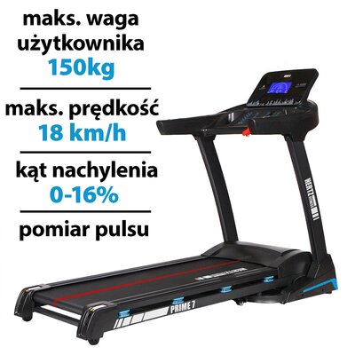 Bieżnia elektryczna HERTZ FITNESS Prime 7 2220W 18km/h