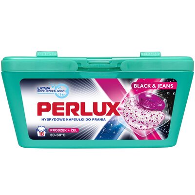 Kapsułki do prania PERLUX Black & Jeans - 18 szt.