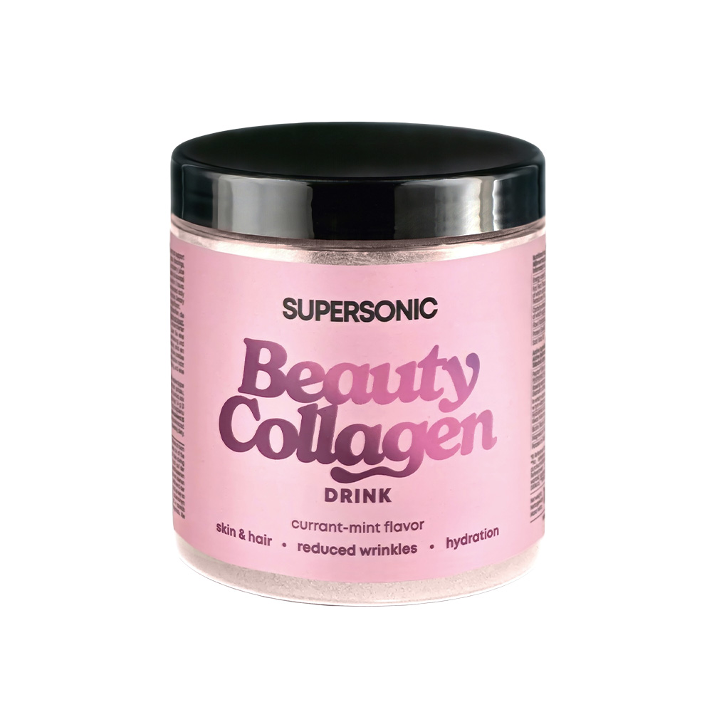 Supersonic Collagen Beauty Drink suplement diety o smaku porzeczka-mięta, 185 g