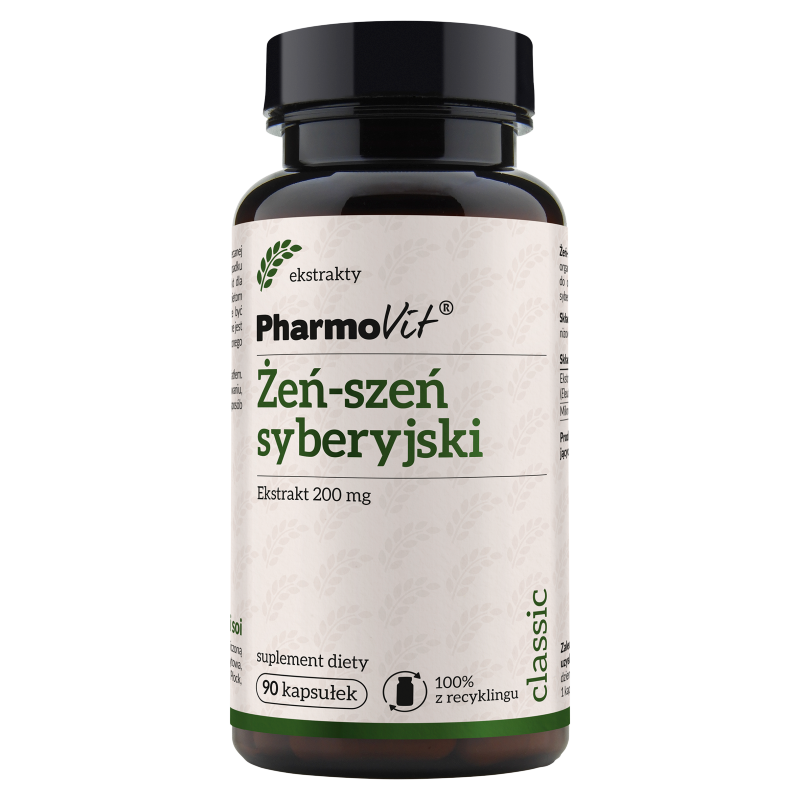 Żeń-szeń Syberyjski Pharmovit, suplement diety, 90 kapsułek