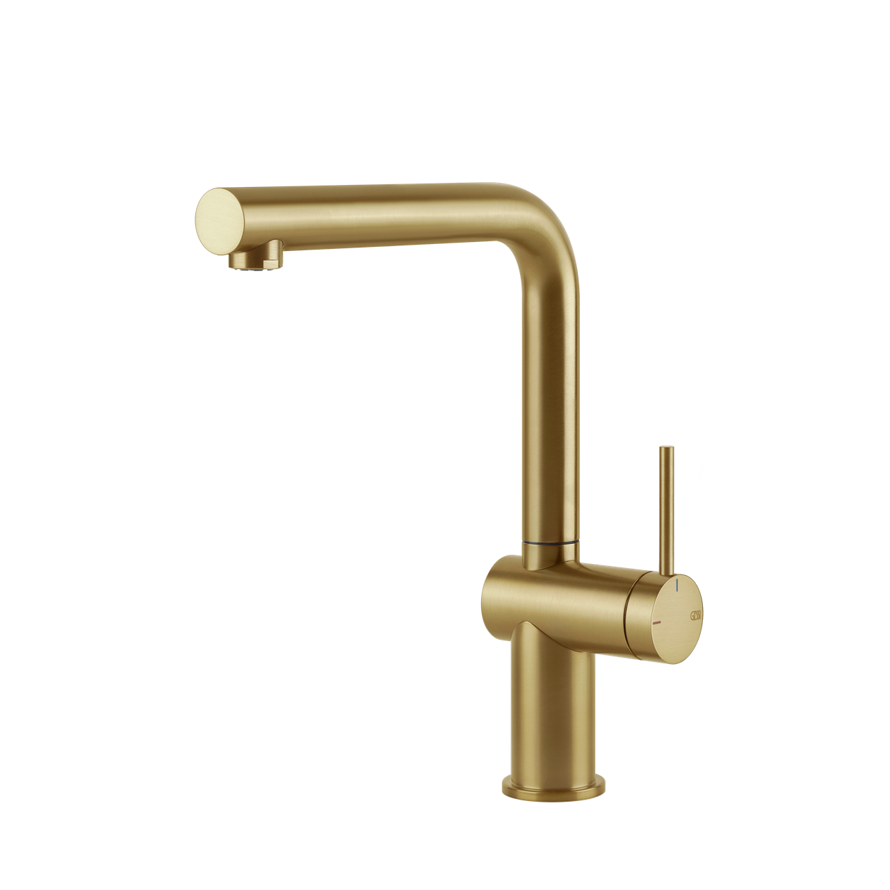 Gessi - Bateria kuchenna Inedito obrotowa wylewka 60431 Złota szczotkowana PVD
