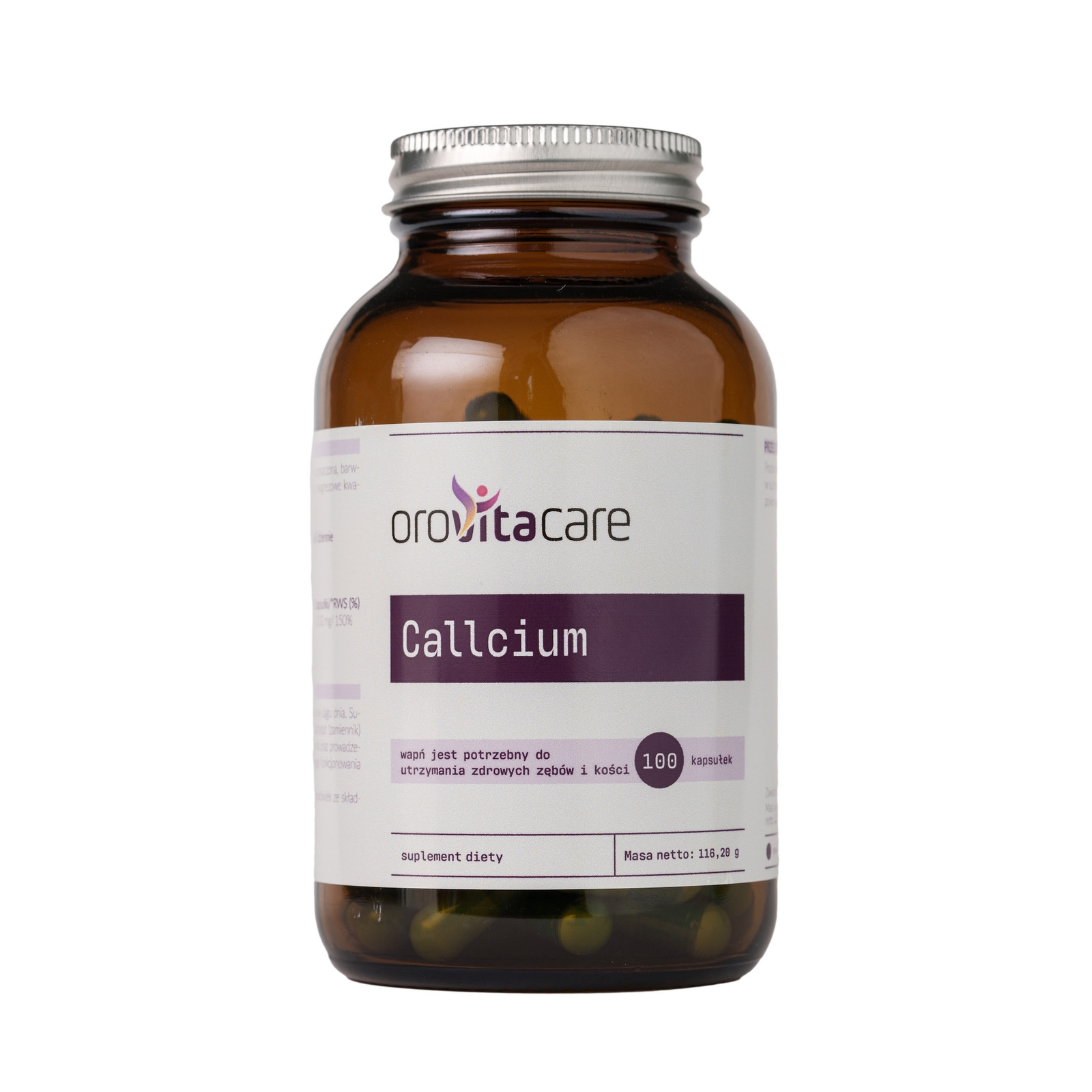 Oromed Orovitacare Calcium Wapń suplement diety, 100 kaps./1 opak.