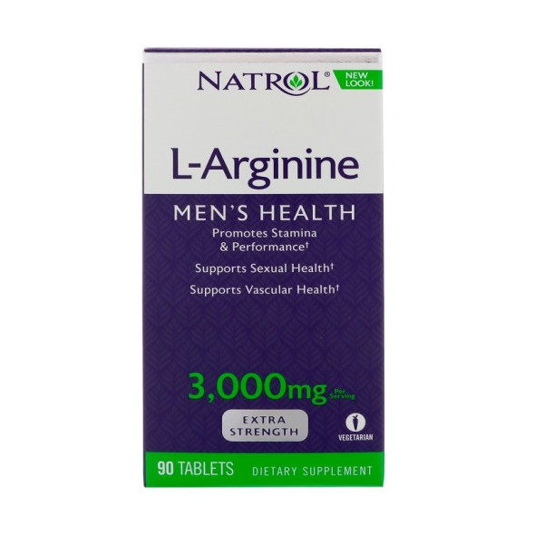 Natrol L-Arginine 3000 mg suplement diety, 90 tabl./1 opak.