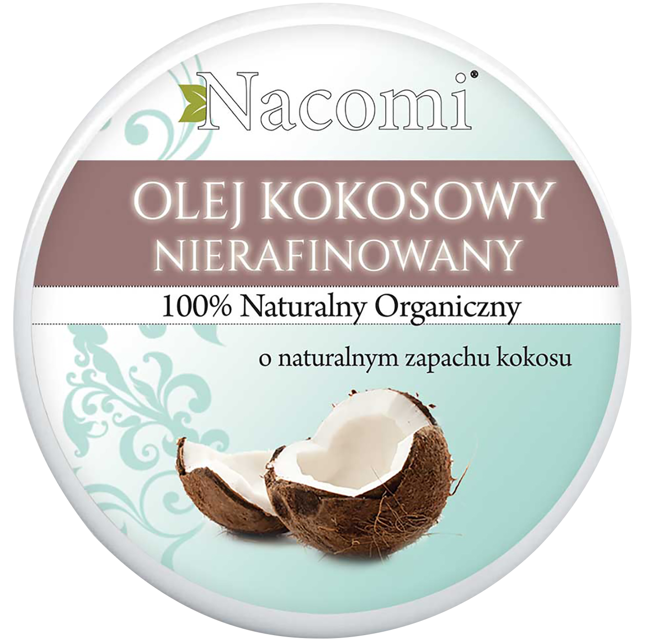 Nacomi nierafinowany olej kokosowy do ciała z SPF10, 100 ml