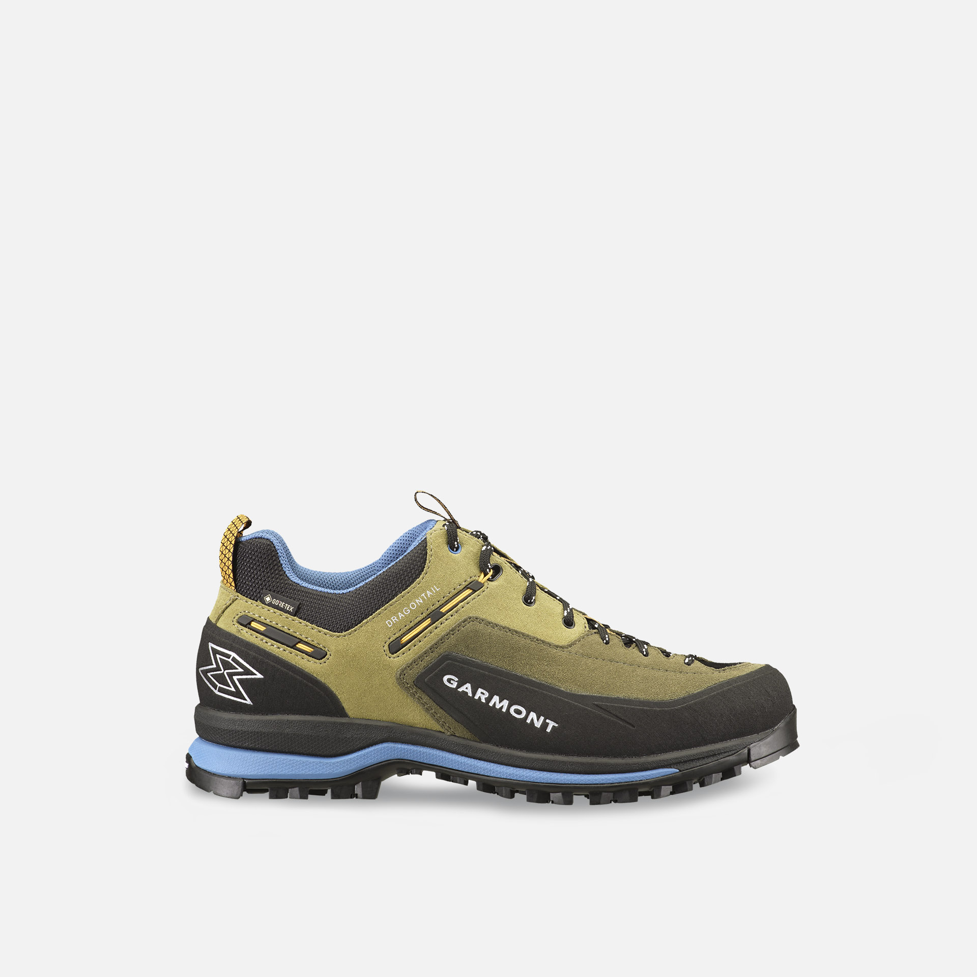 Męskie buty podejściowe Garmont Dragontail Tech GTX olive green/blue - 11,5