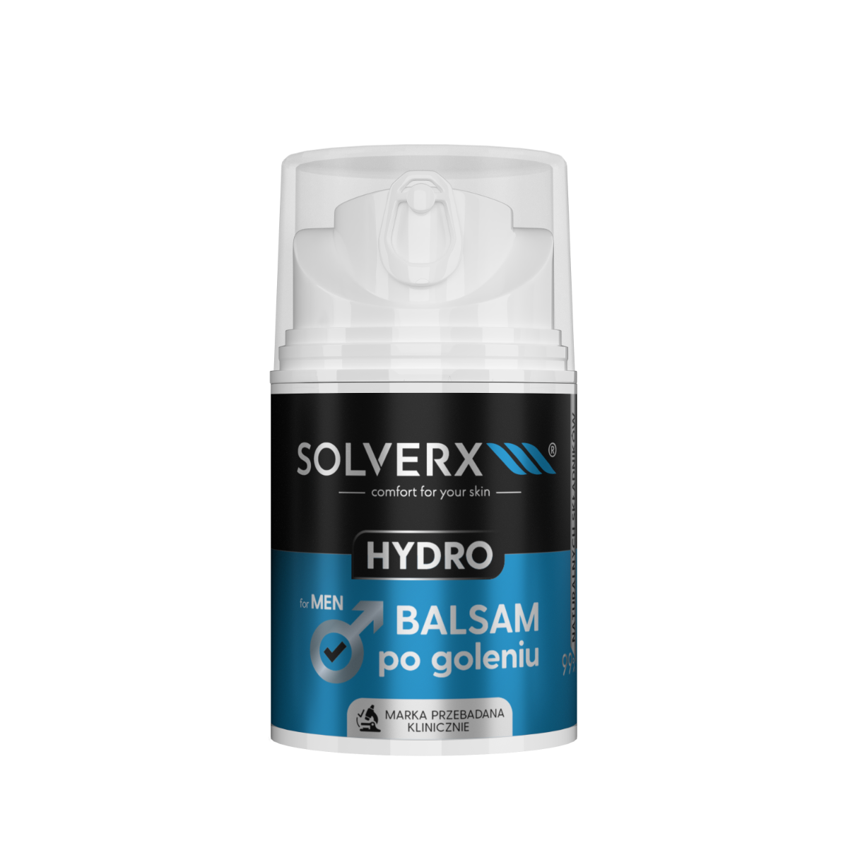 Solverx Hydro Men balsam po goleniu dla mężczyzn, 50 ml