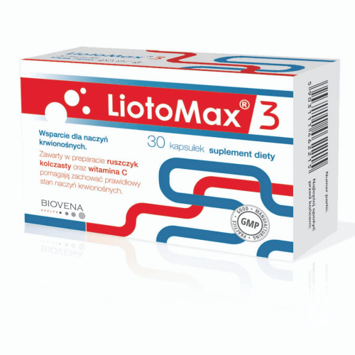 Biovena LiotoMax preparat skuteczne wsparcie dla układu krwionośnego, 30 kaps./1 opak.
