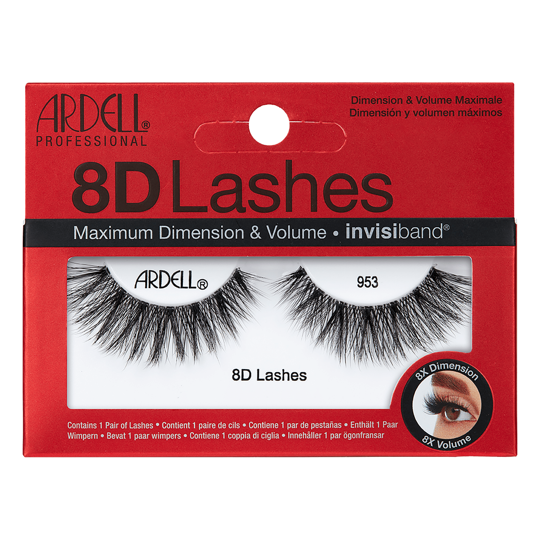 Ardell 8D Lashes 953 sztuczne rzęsy na pasku, 1 opak.