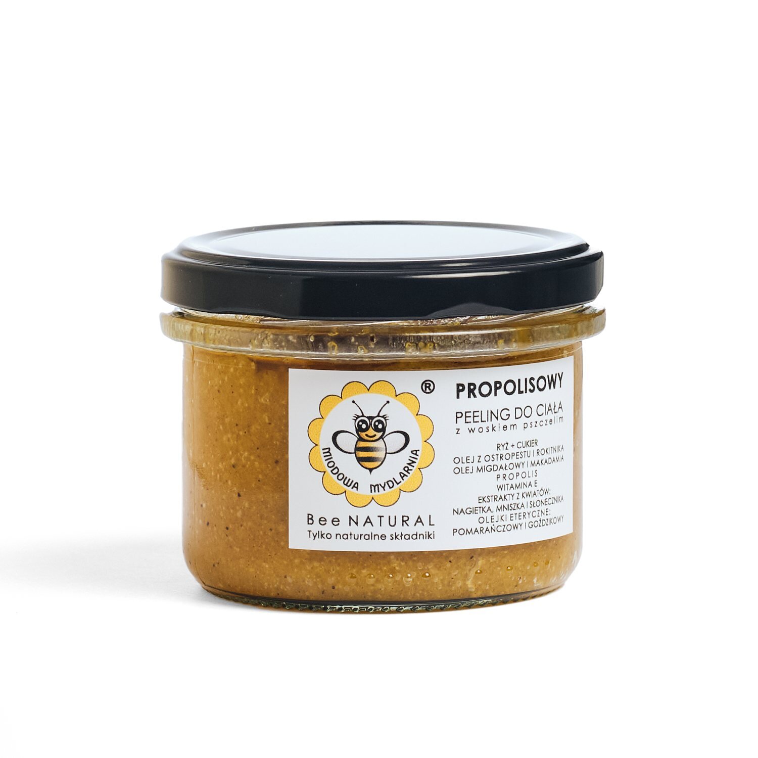 Miodowa Mydlarnia propolisowy peeling do ciała, 200 g