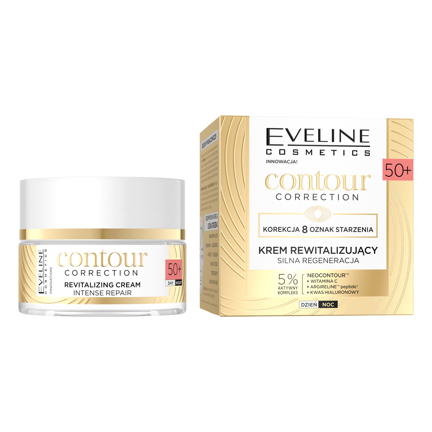 Eveline Cosmetics Contour Correction silnie regenerujący krem rewitalizujący do twarzy 50+, 50 ml