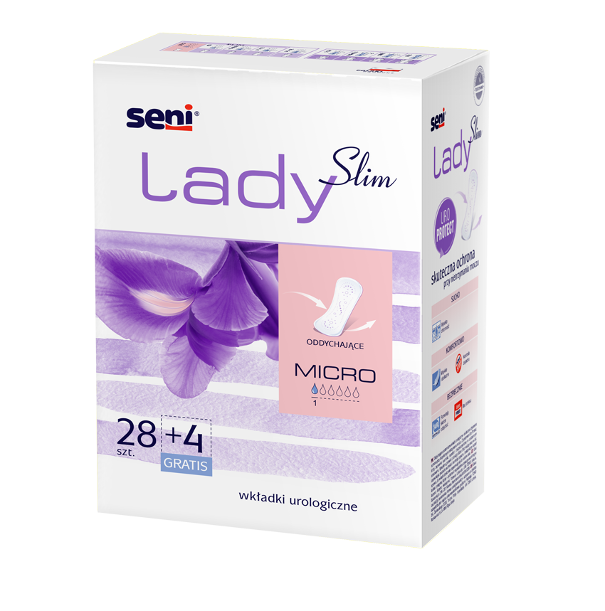 Wkładki urologiczne SENI LADY SLIM Micro, 28 sztuk